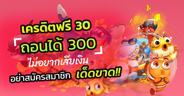 เครดิตฟรี ถอนได้ 300